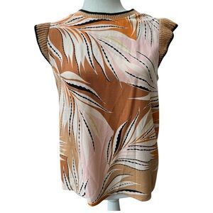 DR2 lightweight sleeveless shirt size small colors tan black pink and orange